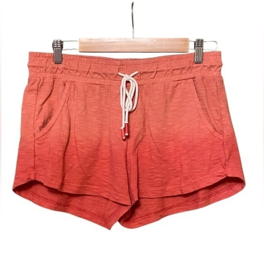 SOUTHERN TIDE OMBRE COTTON CASUAL DRAWSTRING SHORTS Rogue Red/Coral Style 9540